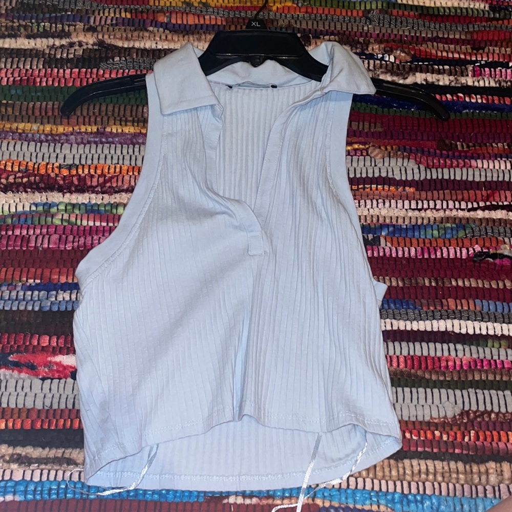 ZARA Collard Tank Top